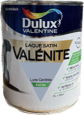 Lune Cendrée Satin Laque Valénite Dulux Valentine | PEINTURE DISCOUNT
