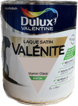 Marron Glacé Satin Laque Valénite Dulux Valentine | PEINTURE DISCOUNT