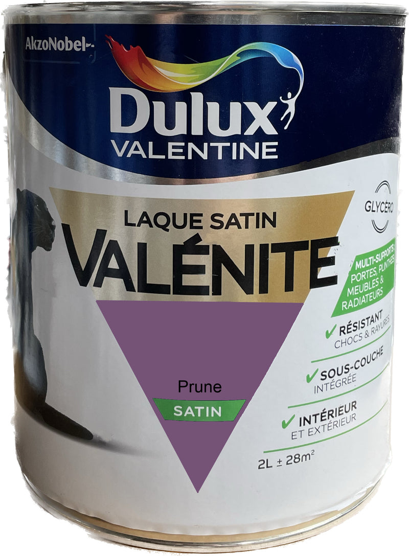 Prune Satin Laque Valénite Dulux Valentine | PEINTURE DISCOUNT