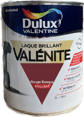 Rouge Basque  Brillant Laque Valénite Dulux Valentine | PEINTURE DISCOUNT