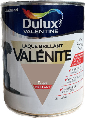 Taupe  Brillant Laque Valénite Dulux Valentine | PEINTURE DISCOUNT