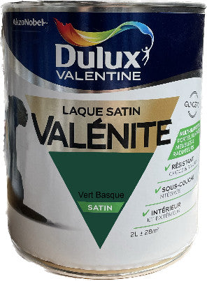 Vert Basque Satin Laque Valénite Dulux Valentine | PEINTURE DISCOUNT