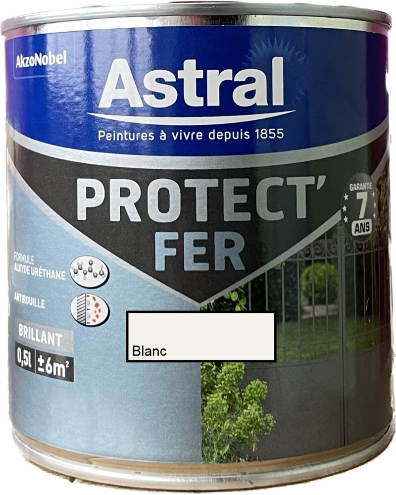 Blanc Protec' Fer Astral 0.5 L | PEINTURE DISCOUNT