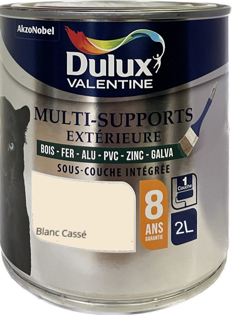 Blanc Cassé Peinture Multi-Supports Dulux Valentine 2 L | PEINTURE DISCOUNT