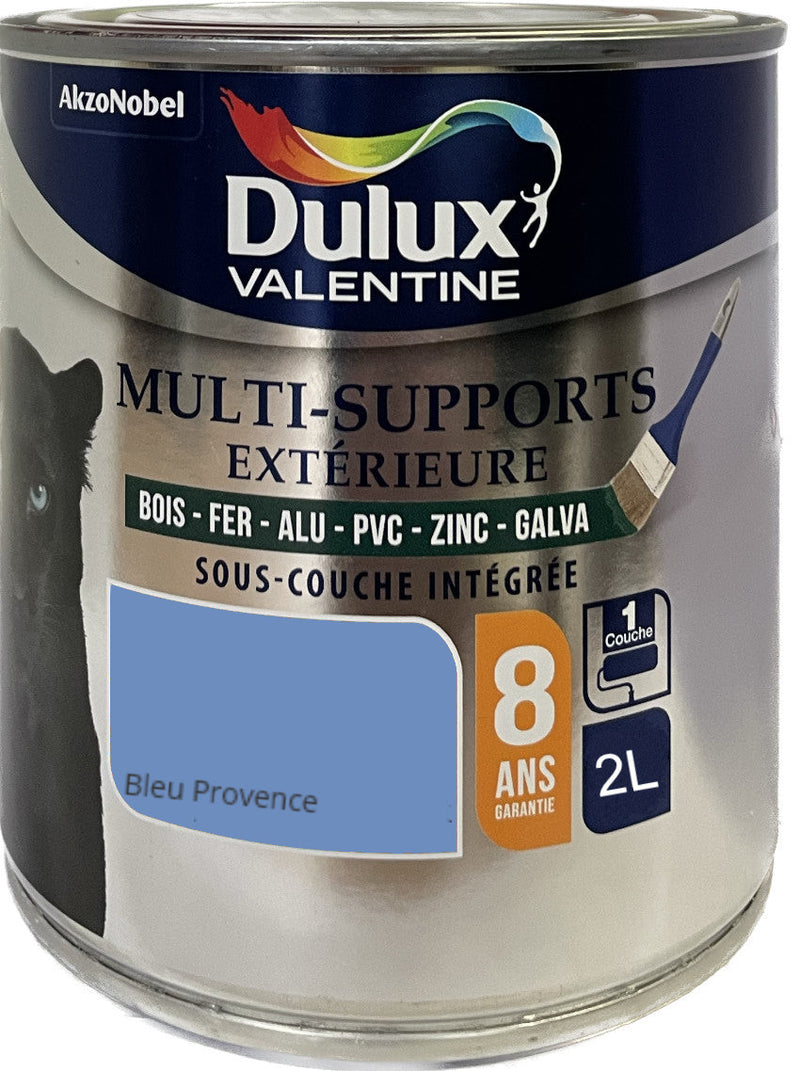 Bleu Provence Peinture Multi-Supports Dulux Valentine 2 L | PEINTURE DISCOUNT
