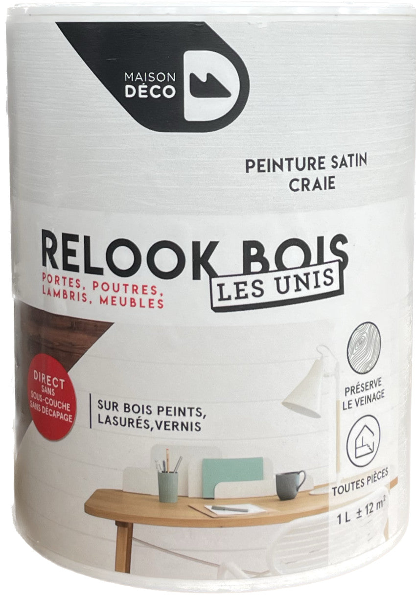 Peinture Relook Meubles Blanc Bouleau 0,5L - MAISON DECO - le Club