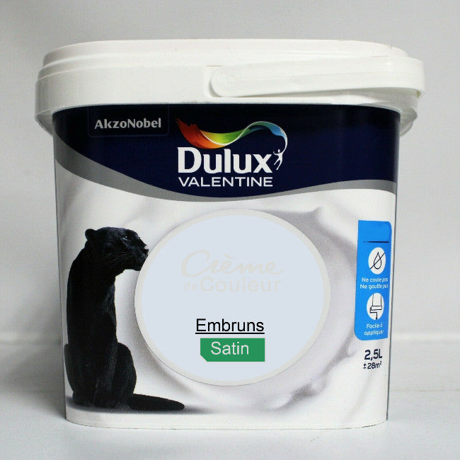 Crème de couleur Satin embruns 2.5L Dulux Valentine I Peinture Discount