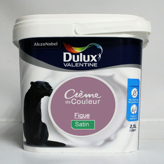 Crème de couleur Satin figue 2.5L Dulux Valentine I Peinture Discount