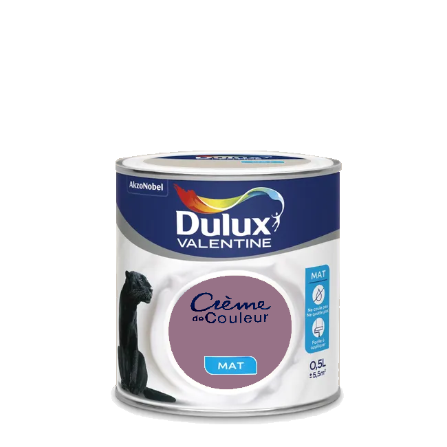 Figue Peinture Crème de couleur Mat Dulux Valentine 0.5L | PEINTURE DISCOUNT