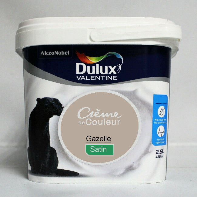 Crème de couleur Satin gazelle 2.5L Dulux Valentine I Peinture Discount