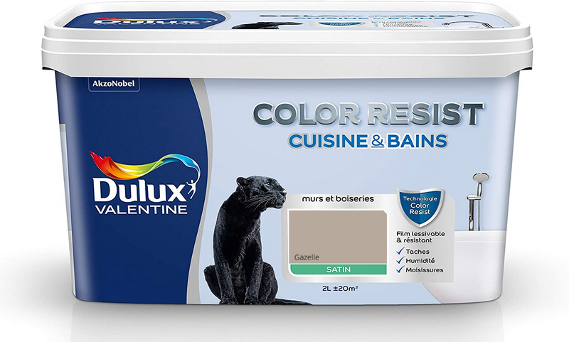Gazelle Color Resist Cuisine & Bains Dulux Valentine | PEINTURE DISCOUNT