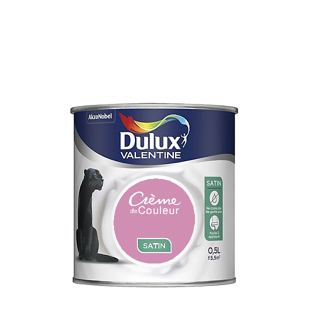 Girly Peinture Crème de couleur Satin Dulux Valentine 0.5L | PEINTURE DISCOUNT