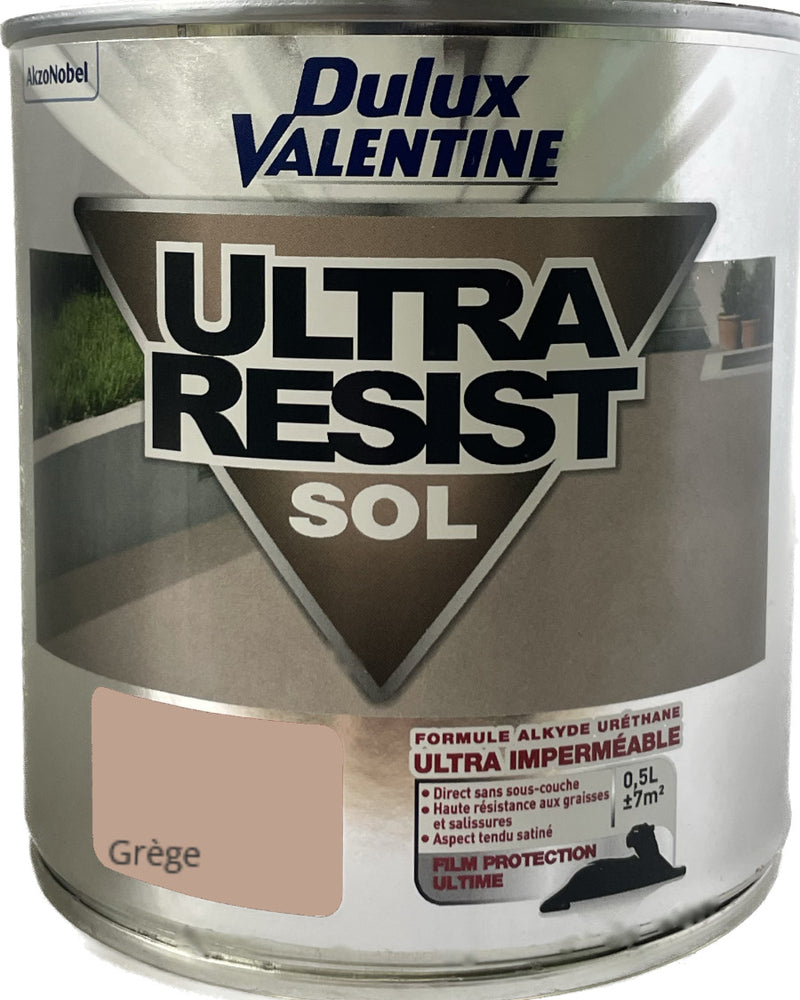 Grège  Ultra Resist Sol Dulux Valentine 0,5 L | PEINTURE DISCOUNT