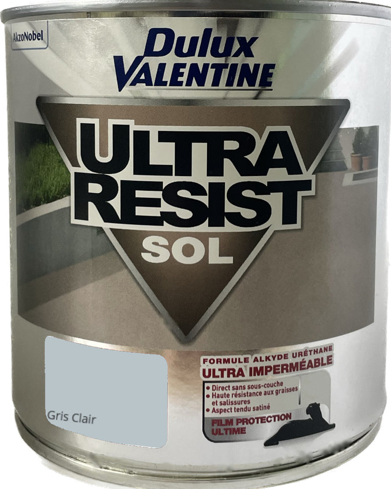 Gris Clair Ultra Resist Sol Dulux Valentine 0,5 L | PEINTURE DISCOUNT