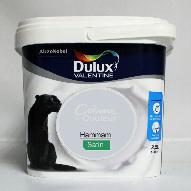 Crème de couleur Satin hammam 2.5L Dulux Valentine I Peinture Discount