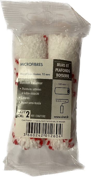 Lot de 2 manchons microfibres pour mini rouleau C50671502
