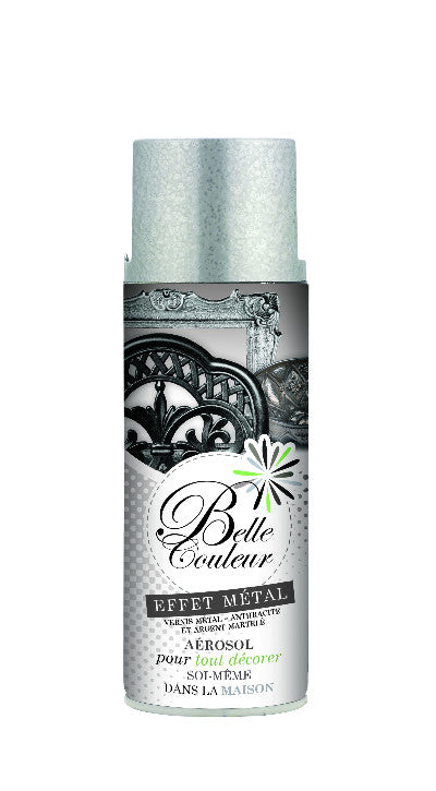 Spray "Effet Martelé" argent de Belle Couleur 400 ml I Peinture Discount