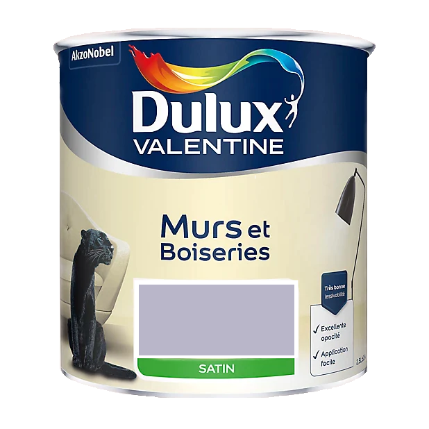 Quartz Mauve Peinture Murs et Boiseries Dulux Valentine 2.5 L | PEINTURE DISCOUNT 
