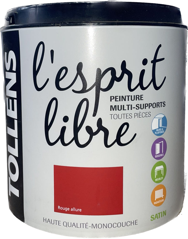 Rouge Allure Peinture Multi Supports Esprit Libre TOLLENS | PEINTURE DISCOUNT