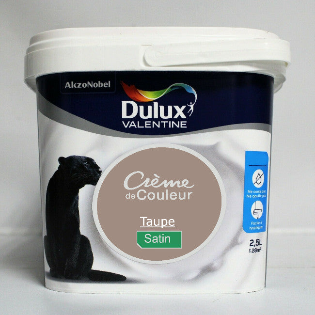 Crème de couleur Satin taupe 2.5L Dulux Valentine I Peinture Discount