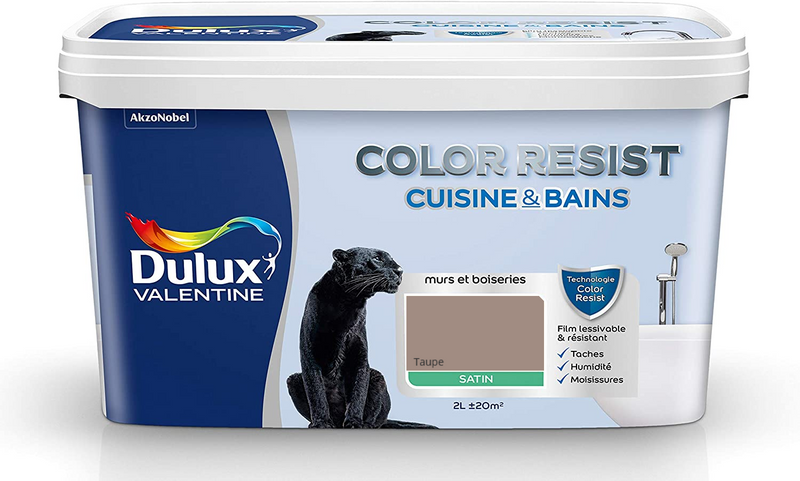 Taupe Color Resist Cuisine & Bains Dulux Valentine | PEINTURE DISCOUNT