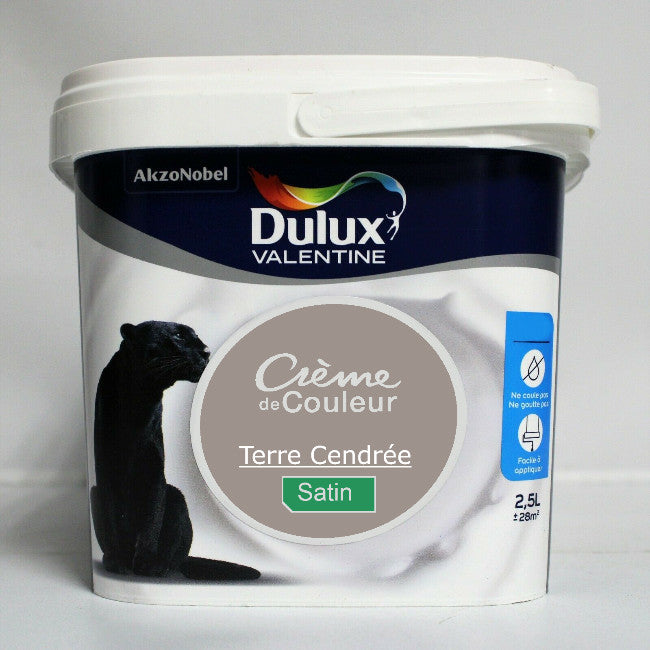 Crème de couleur Satin terre cendrée 2.5L Dulux Valentine I Peinture Discount