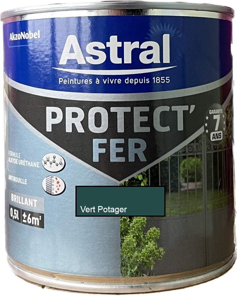 Vert Potager Protec' Fer Astral 0.5 L | PEINTURE DISCOUNT